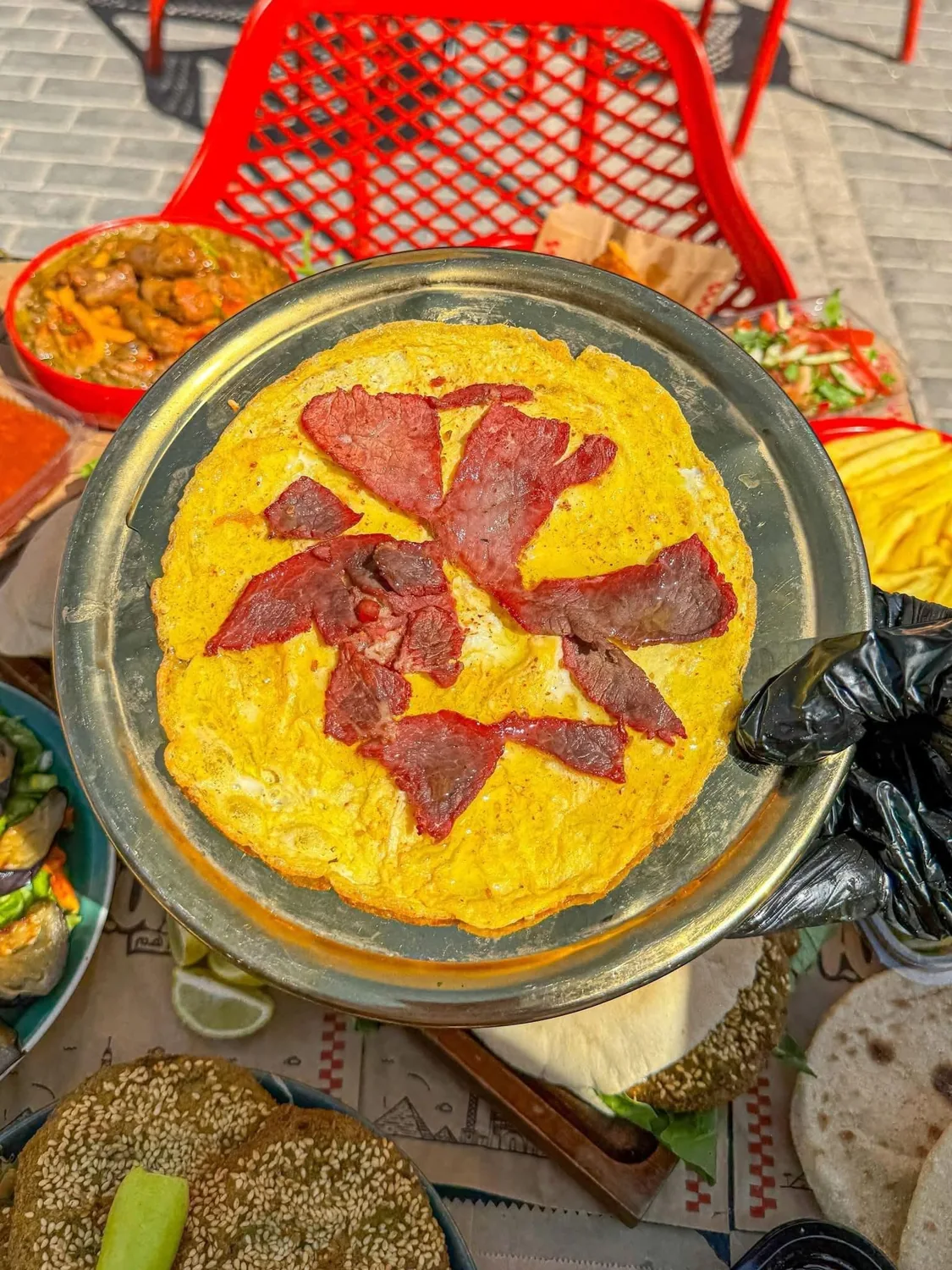 أطباق بيض من مطعم نور